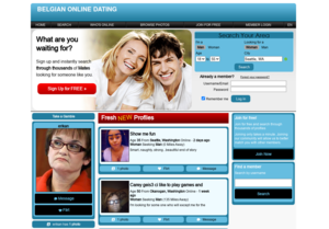 Belgian Online Dating Homepage Image